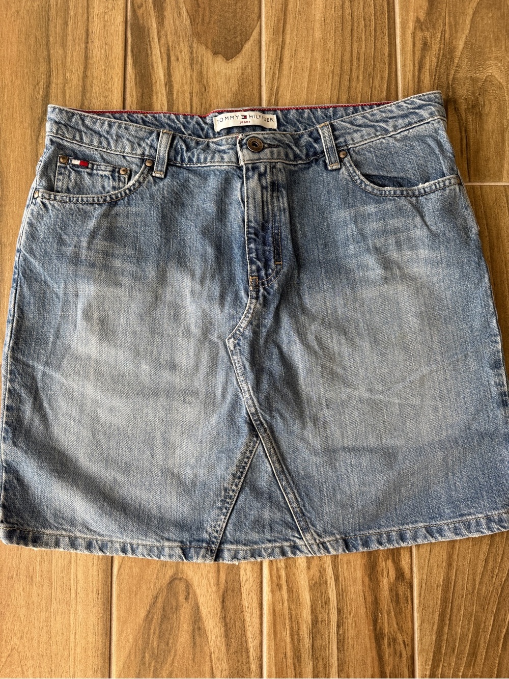 Tommy Hilfiger Vintage Women’s Denim Jean Skirt 00/90s Style Size 12